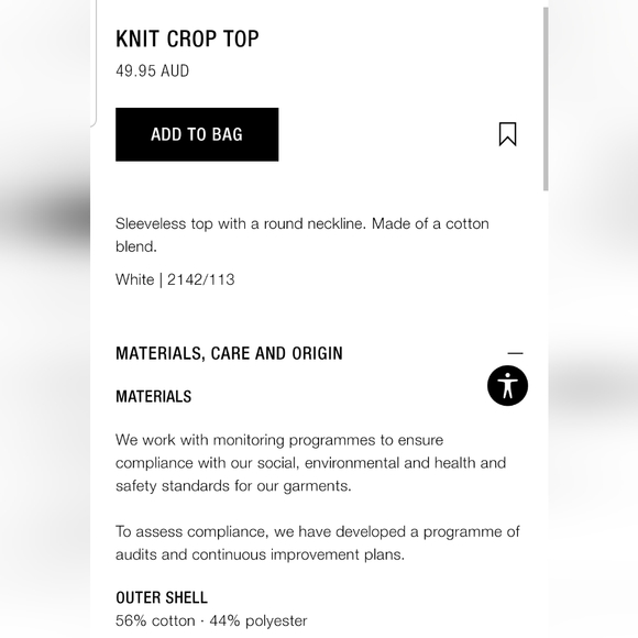 Zara knit crop top / sweater vest - white - Picture 6 of 6